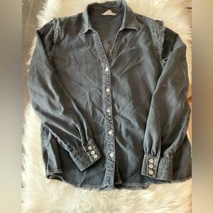 Nicole Miller New York  - Button Down Top - Size Large